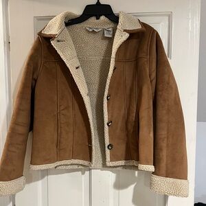 Women’s faux sherpa/ suede jacket
